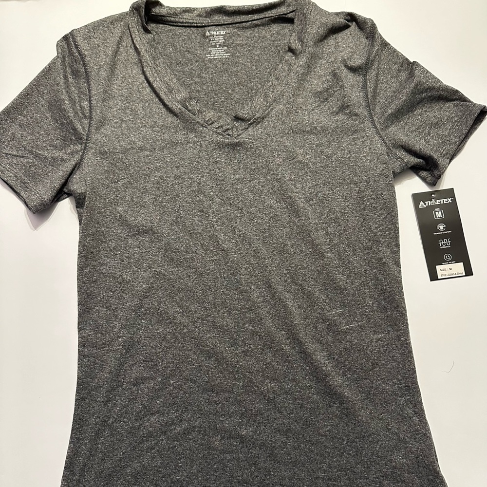 NWT. Grey Athletex Work Out Shirt.